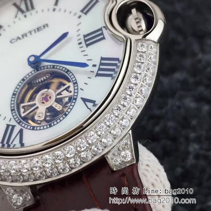 CARTIER卡地亞 藍氣球系列 陀飛輪機械女表 WSS3362